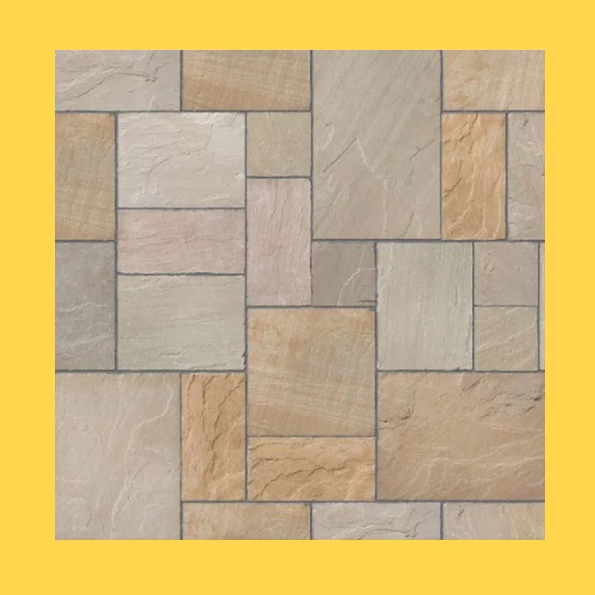 Indian Sandstone Calibrated Project Pack - Sahara Multi (20.93m²)