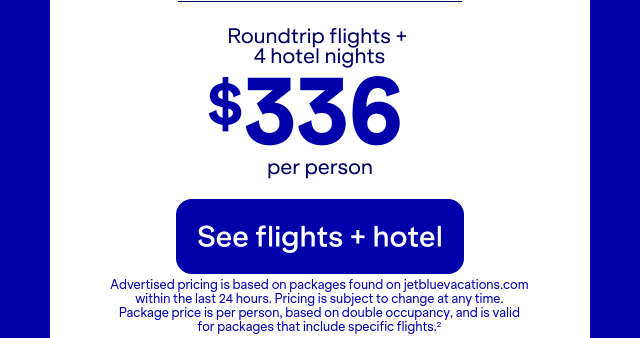 Roundtrip flights + 2 hotel nights from JFK to ABQ. Terms apply(2).