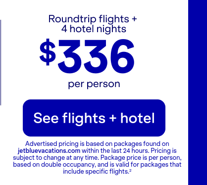 Roundtrip flights + 2 hotel nights from JFK to ABQ. Terms apply(2).