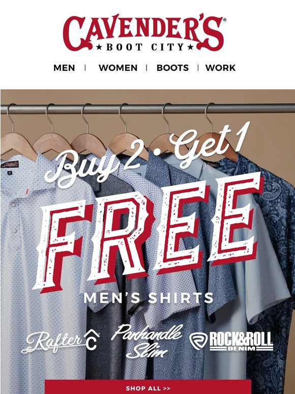 Buy 2, Get 1 FREE is on!