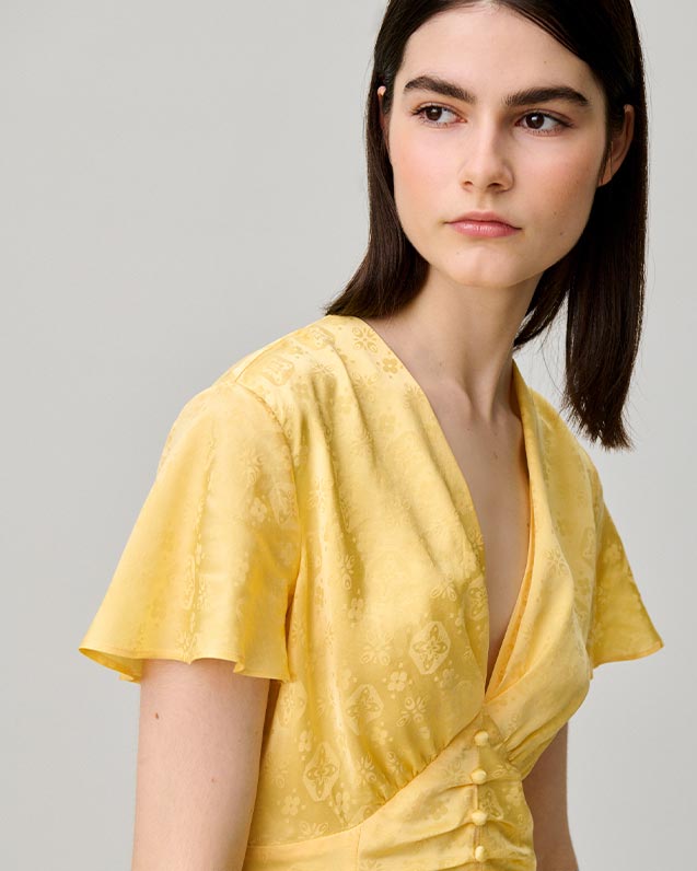 Robe longue imprimée