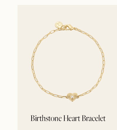 Birthstone Heart Bracelet