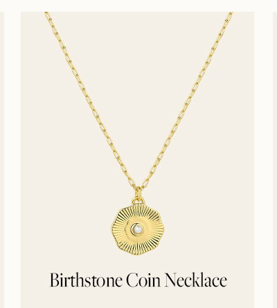 Birthstone Coin Necklace