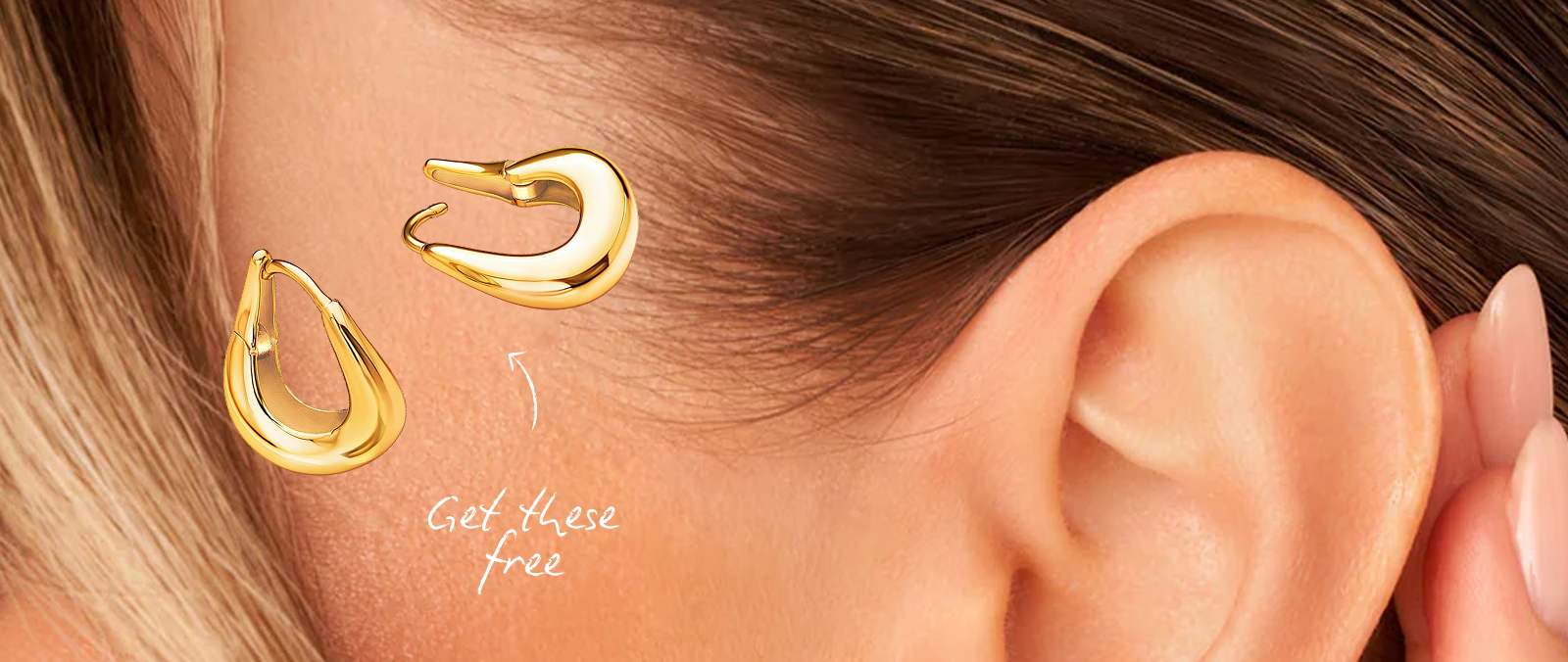 Mini Organic Hoops (Gold)