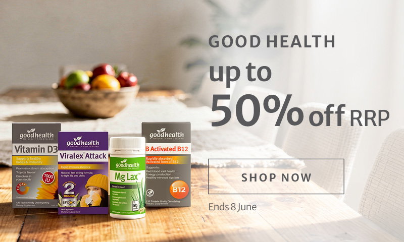 Up to 50% off RRP on Good Health