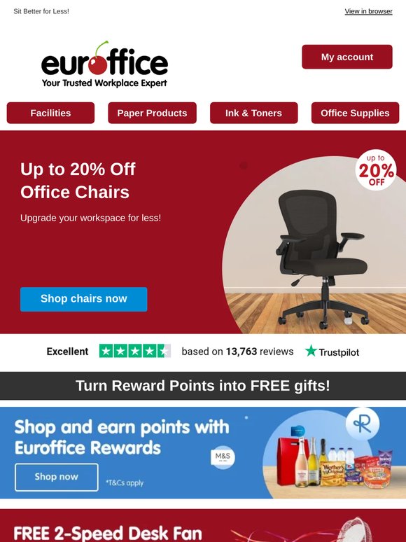 —, enjoy up to 20% off when you grab your new office chair! 🪑🪑