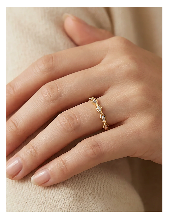 Marquise Shape Eternity Band