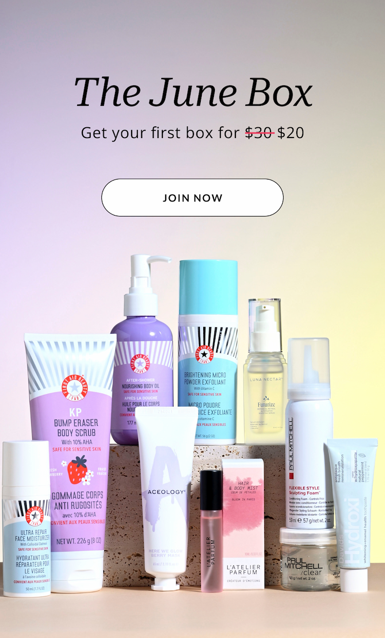 The June Box: Get your first box for $19.99