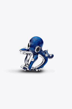 Blue Octopus Charm