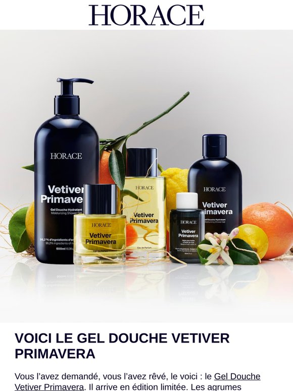 New: Gel Douche Vetiver Primavera