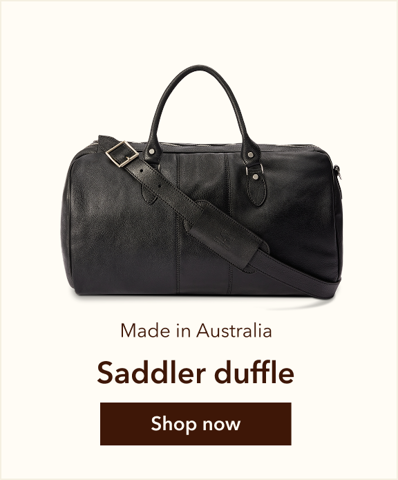 Saddler Duffle in Black