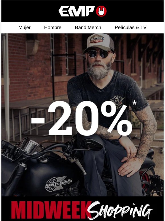 🔥 Midweek Deal: ¡te espera un 20% DTO!