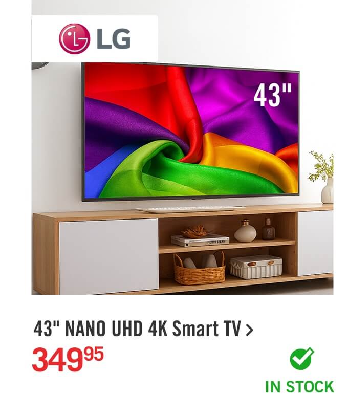 43" NU700 NANO UHD 4K Smart TV.
