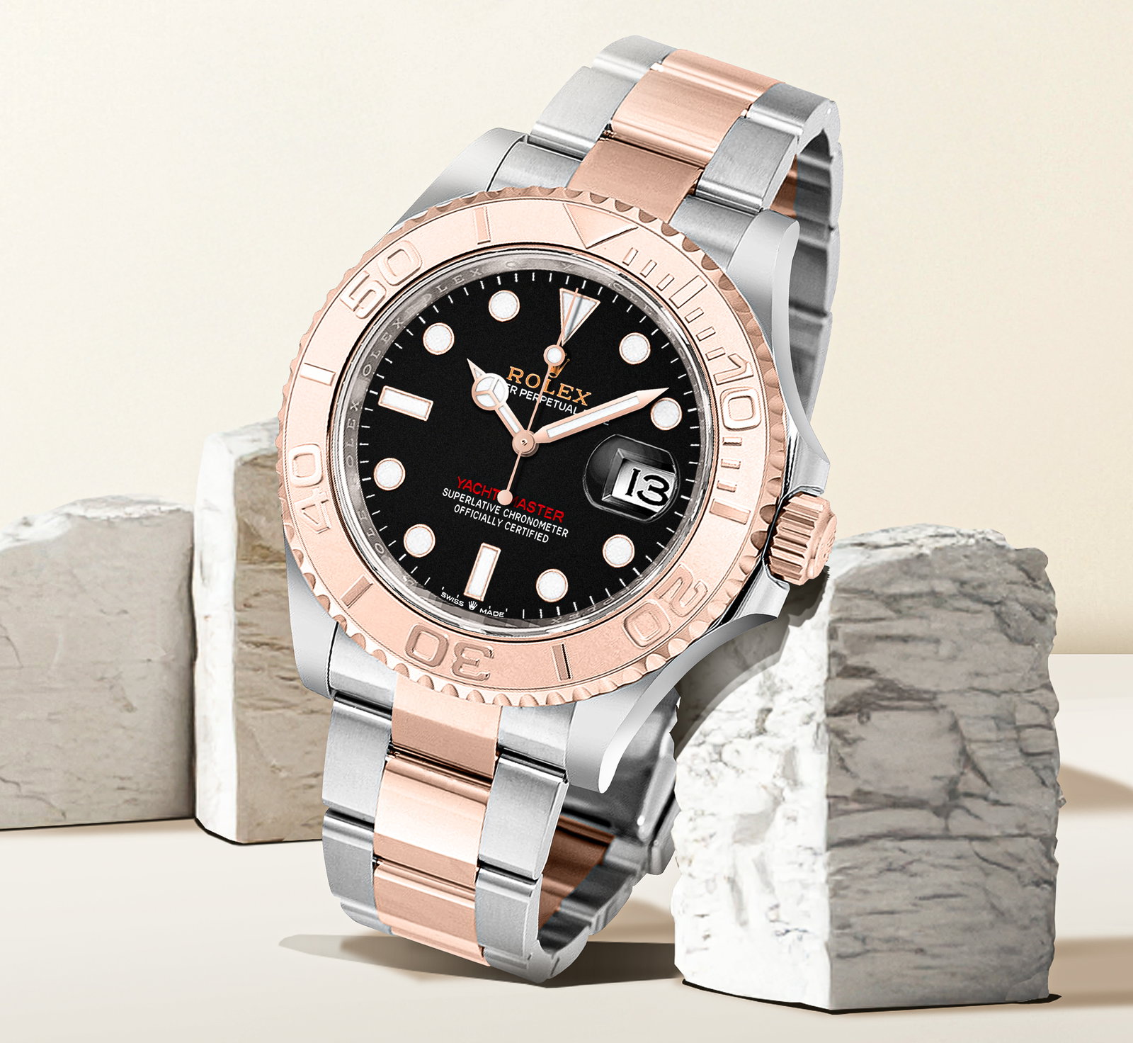 Yacht-Master 40 Everose Gold & Steel Men's Watch 126621-0002