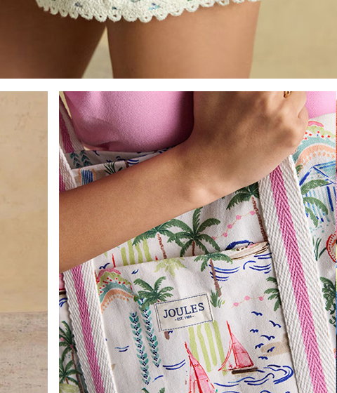 Ladies Joules Promenade Beach Bag