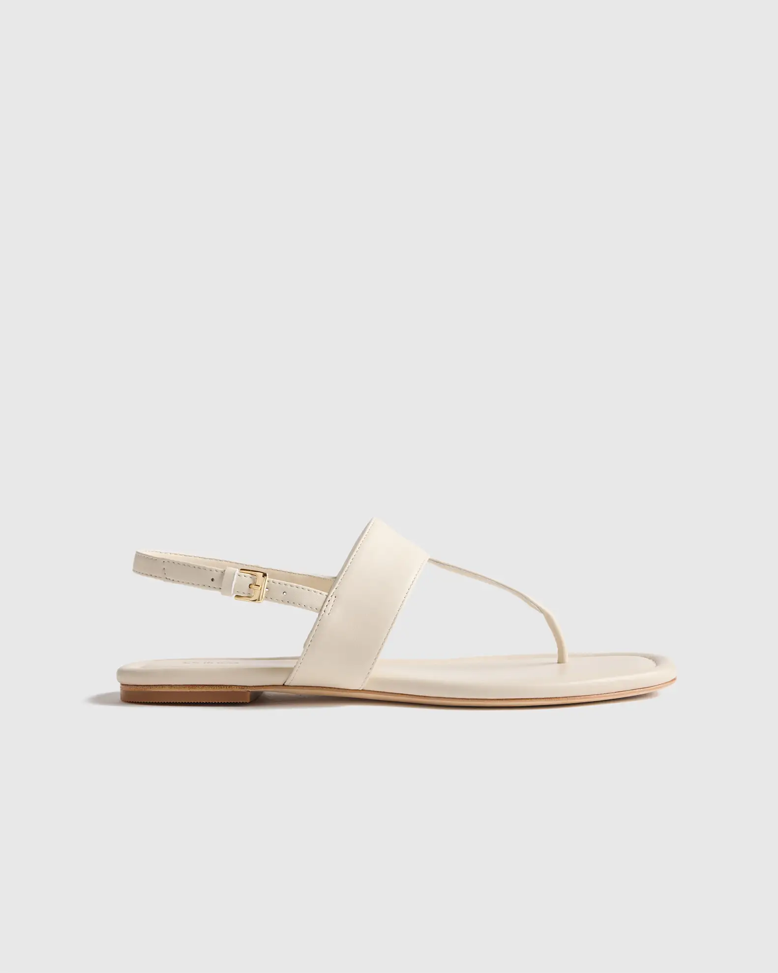 Italian Leather T-Strap Sandal