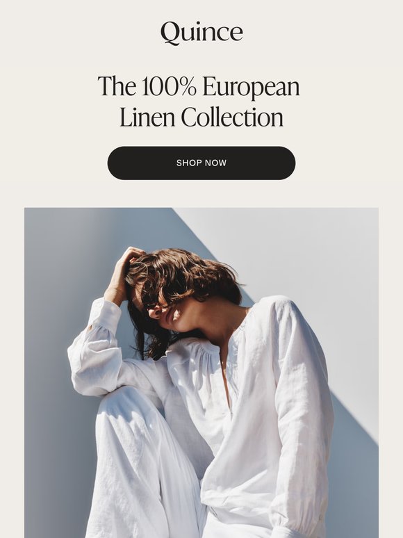 Just dropped: the summer linen collection