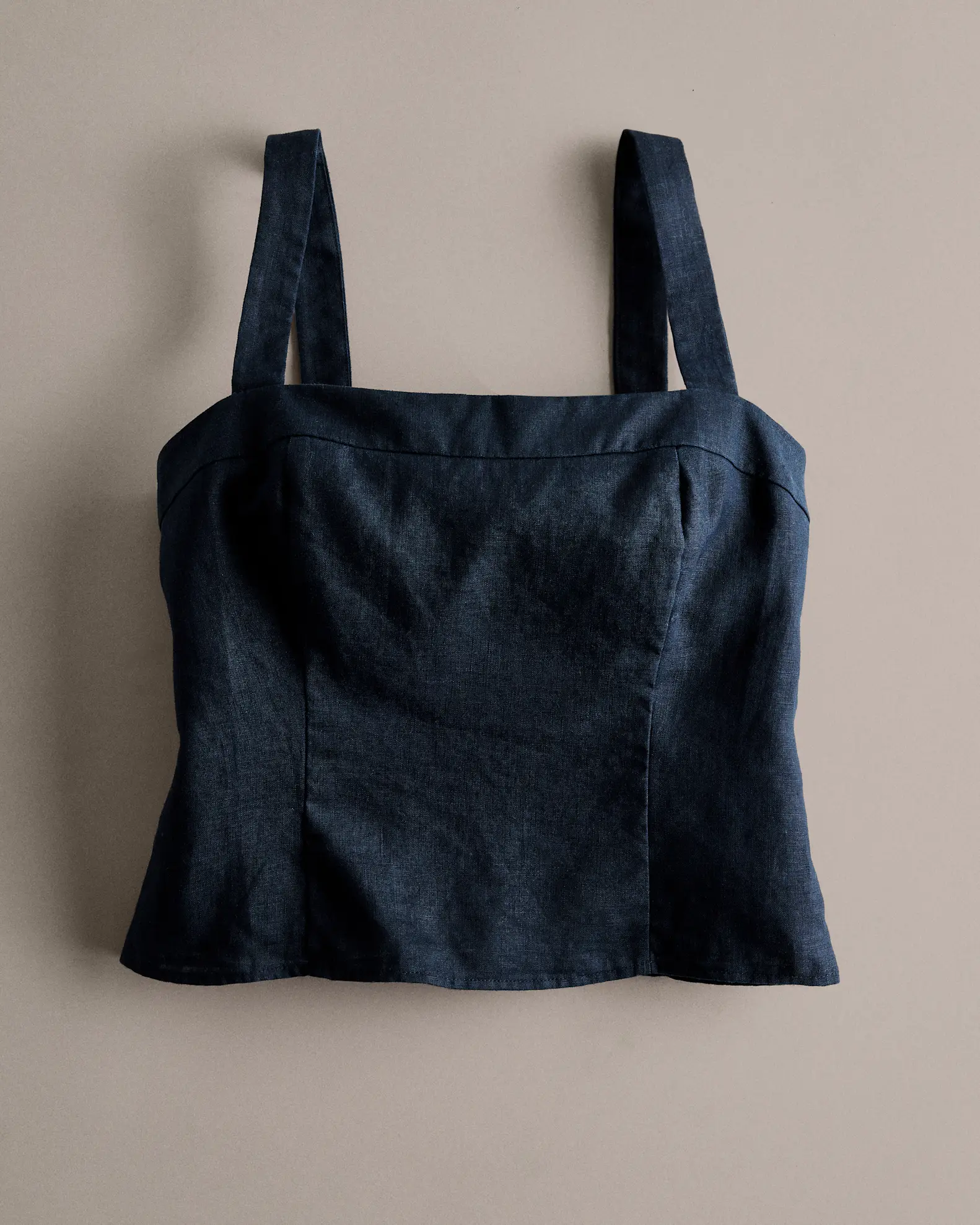 100% European Linen Fitted Tank
