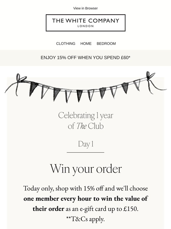 Day 1: win your order