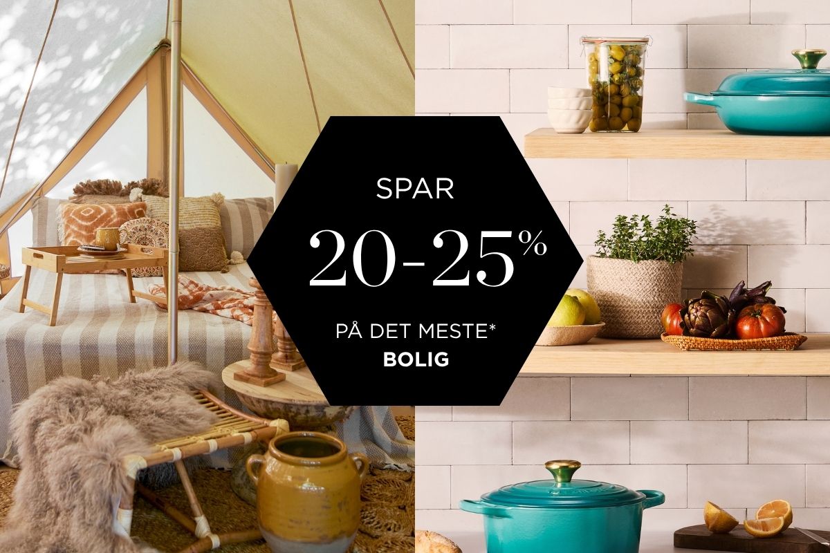 Spar 25% på det meste* bolig