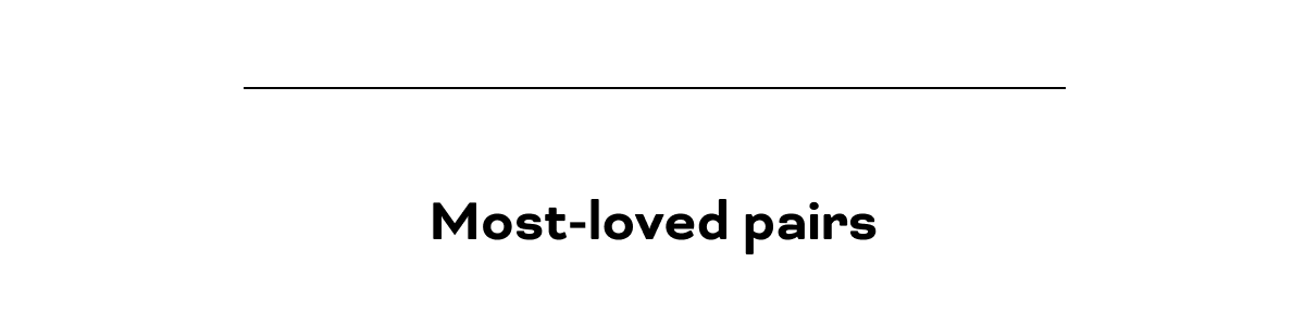 Most-loved pairs