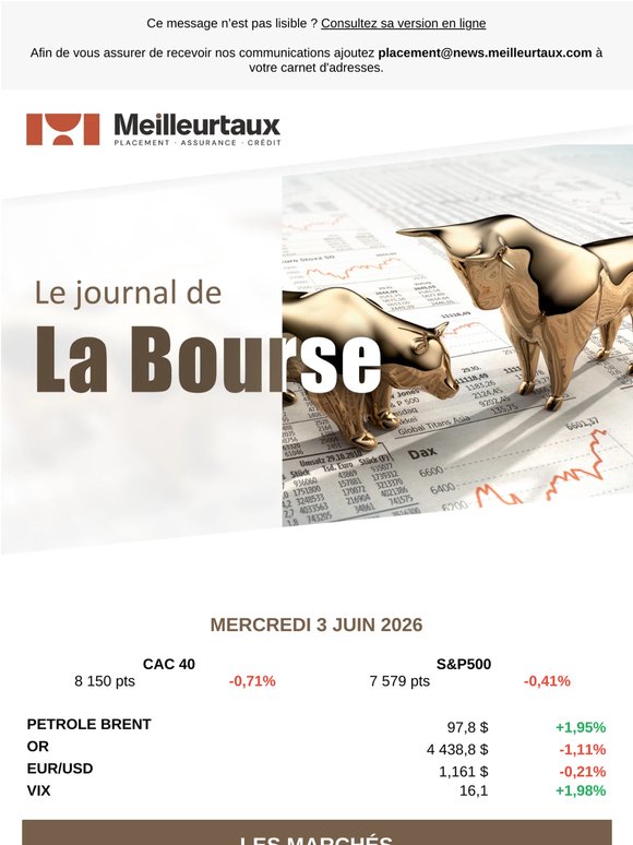 Le Journal de la Bourse du 3 juin