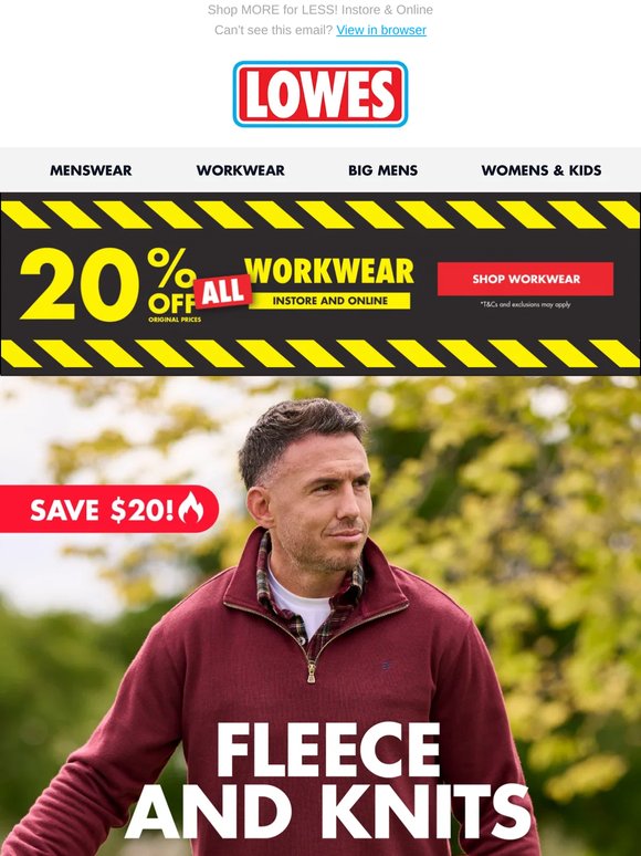NEW STYLES ADDED: $29.95 Fleece & Knits!*