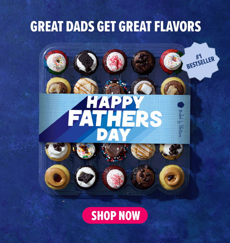 Great dads get great flavors! Shop our #1 bestseller, the World's Greatest Dad cupcake 25-pack.