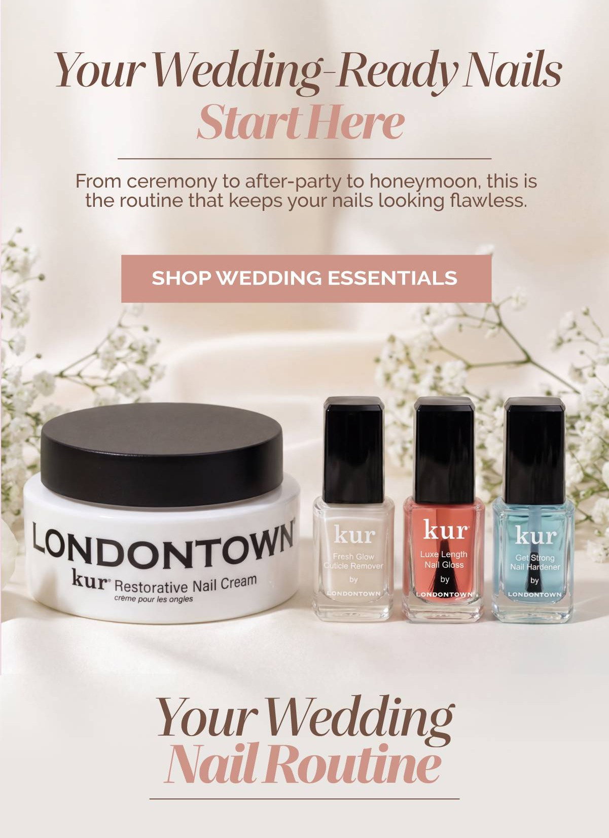 Shop these wedding essentials for flawless looking nails for your wedding. 