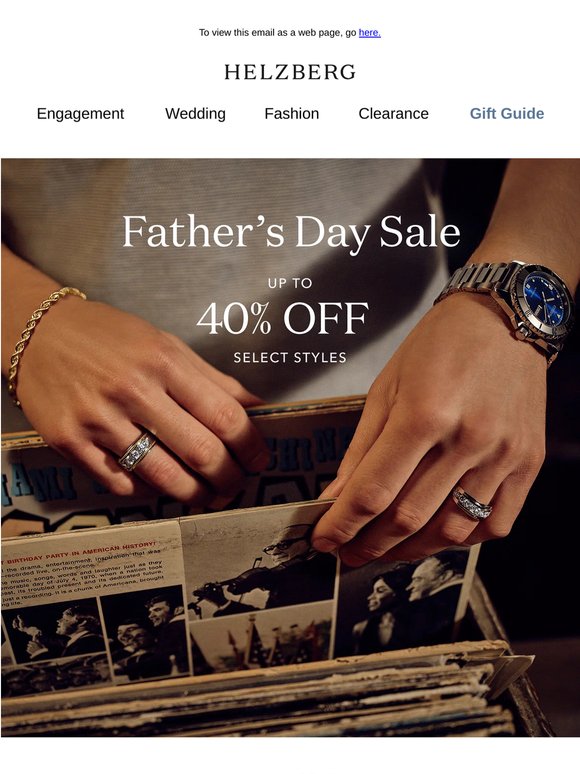 Up to 40% off gifts for dad