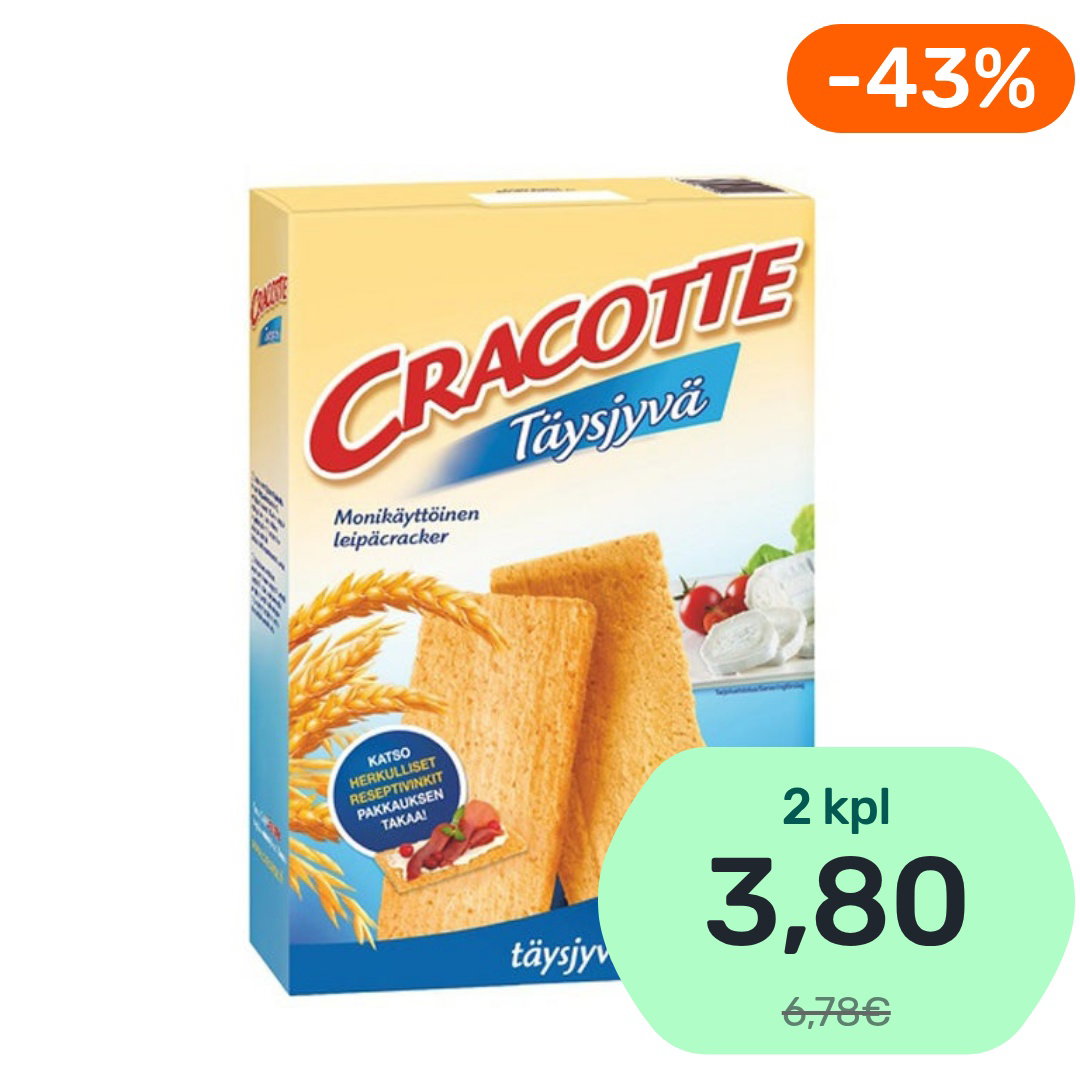 Cracotte Täysjyvä voileipäkeksi 250g