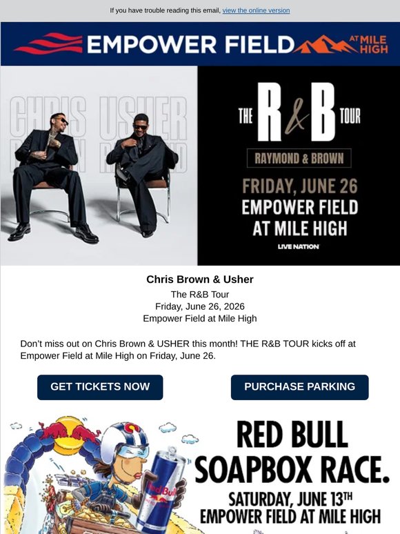 Newsletter: Chris Brown & Usher, Red Bull Soapbox Race, and Ed Sheeran!