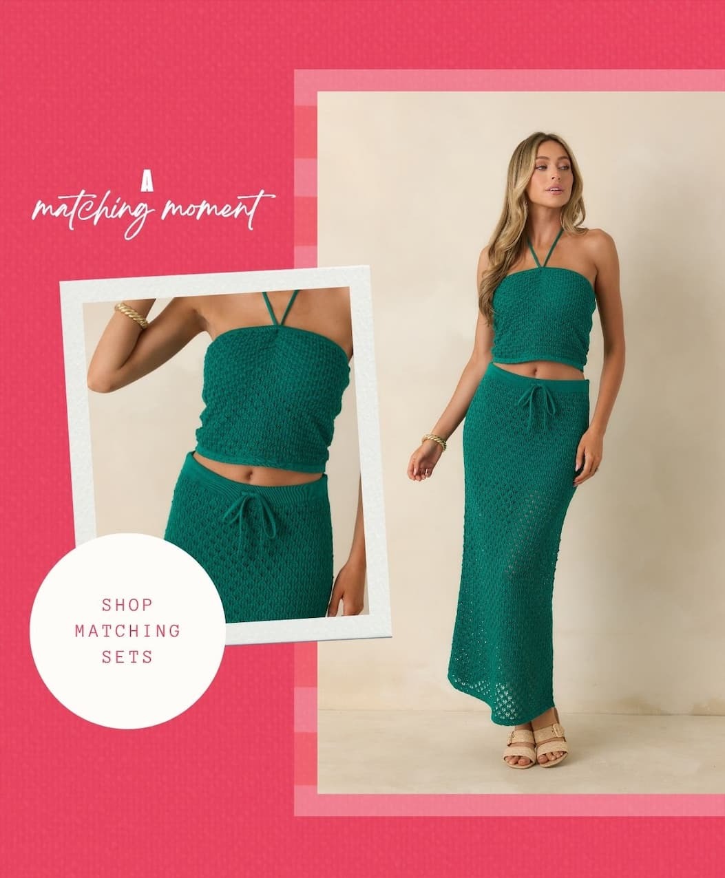 A matching moment. Shop Matching Sets.