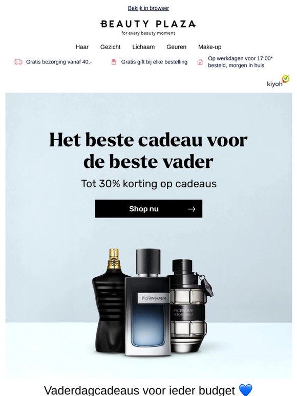 🔥 Cadeaus van klein tot groot