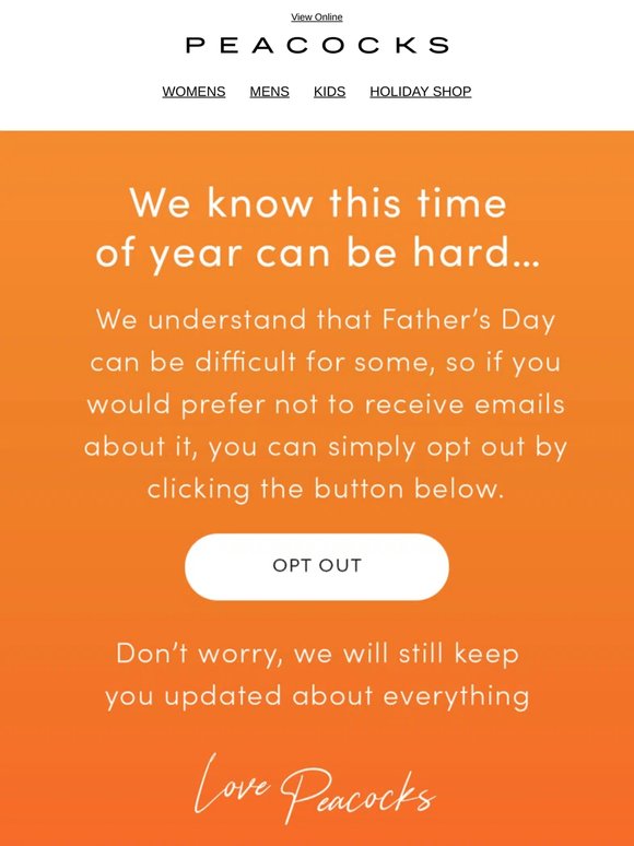 Prefer Not To Hear About Father's Day?