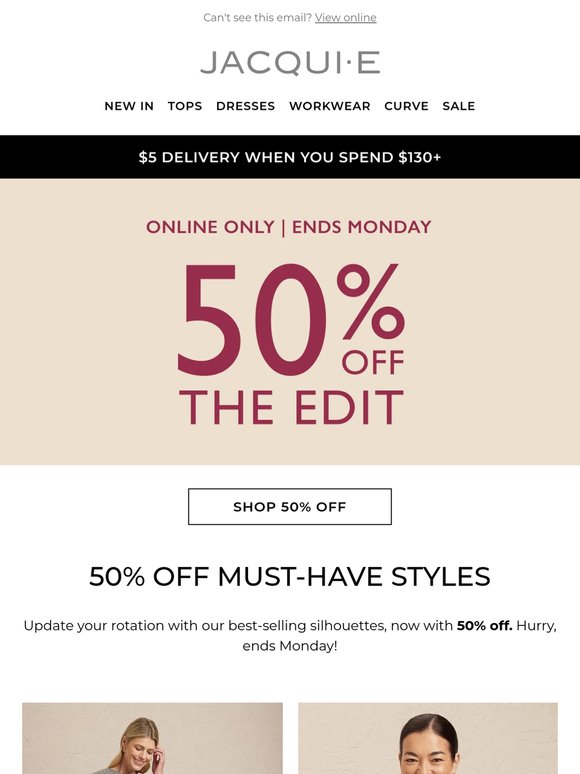 Now On! Discover 50% Off The Edit