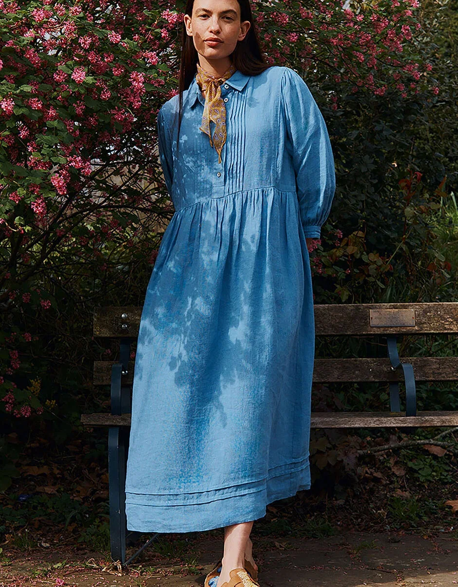 Liza linen shirt dress