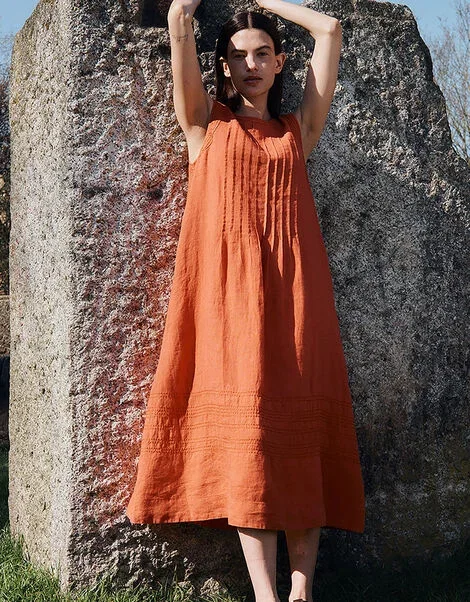Liza sleeveless linen dress