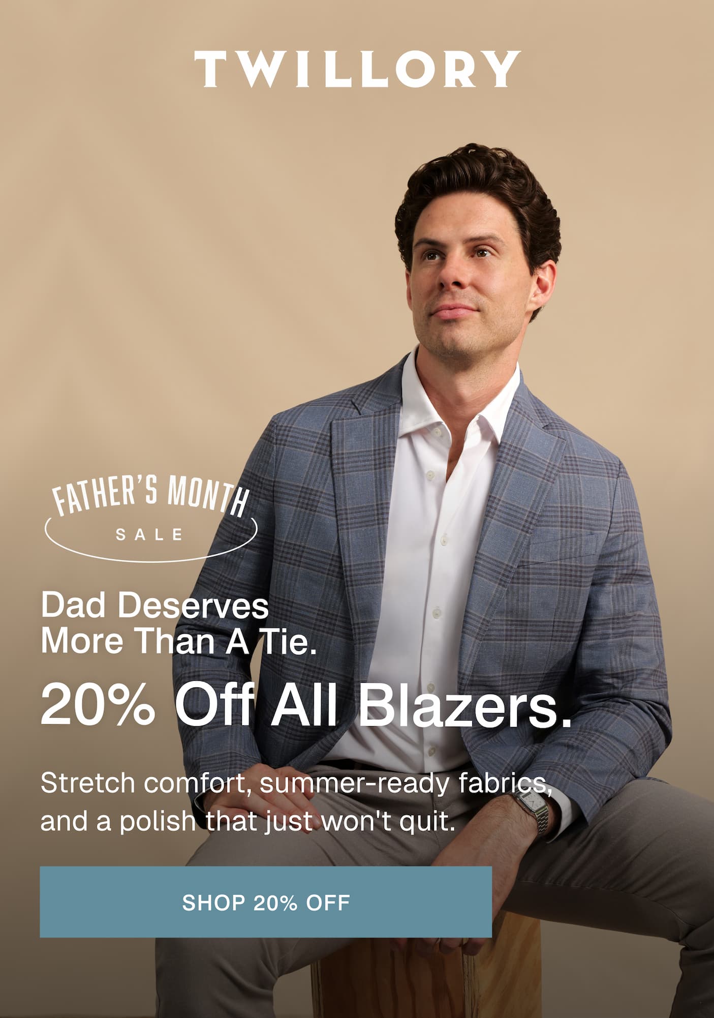 Twillory |  Dad Deserves More Than A Tie. 20% Off All Blazers.