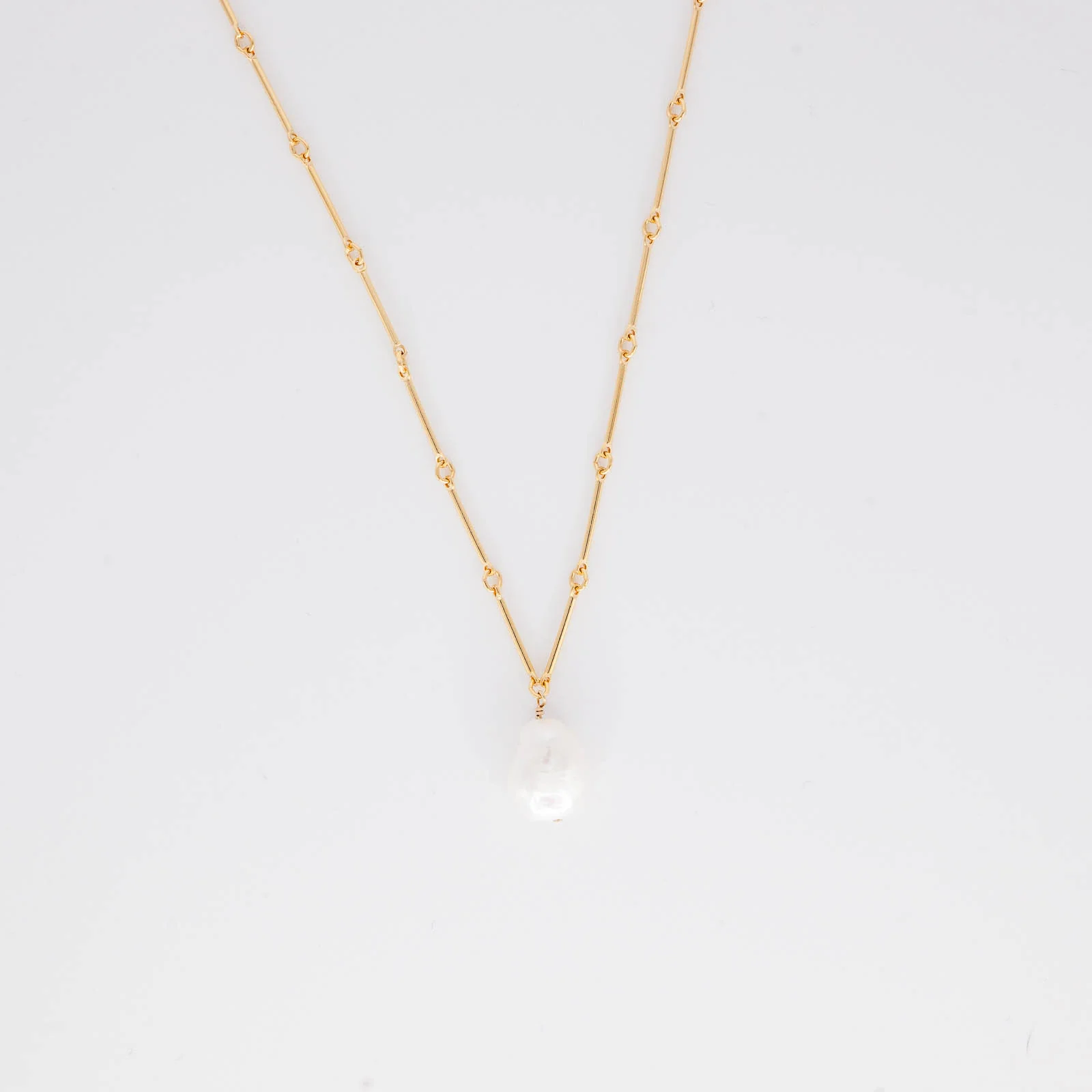 Image of Pearl Bar Necklace