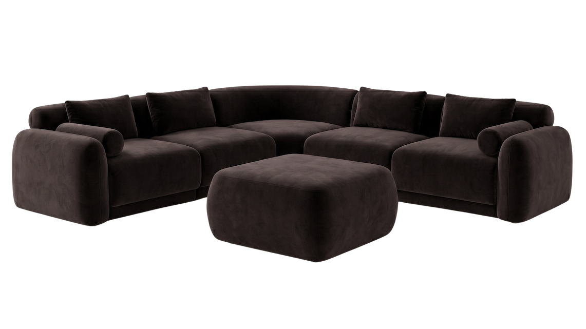 Vornell 6 Seater Performance Modular Chaise Sofa