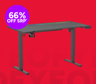 Gorilla Gaming RGB Electric Standing Desk (140 x 73cm) Product Image