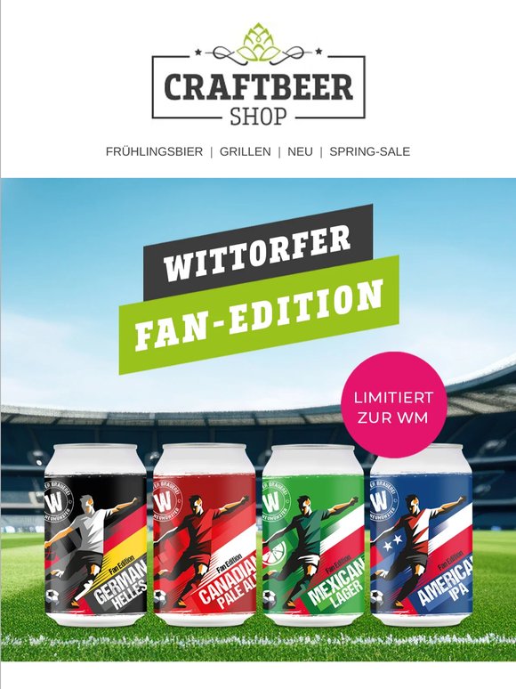 🍺 Vier Länder, vier Biere: WM-Edition mit Wittorfer