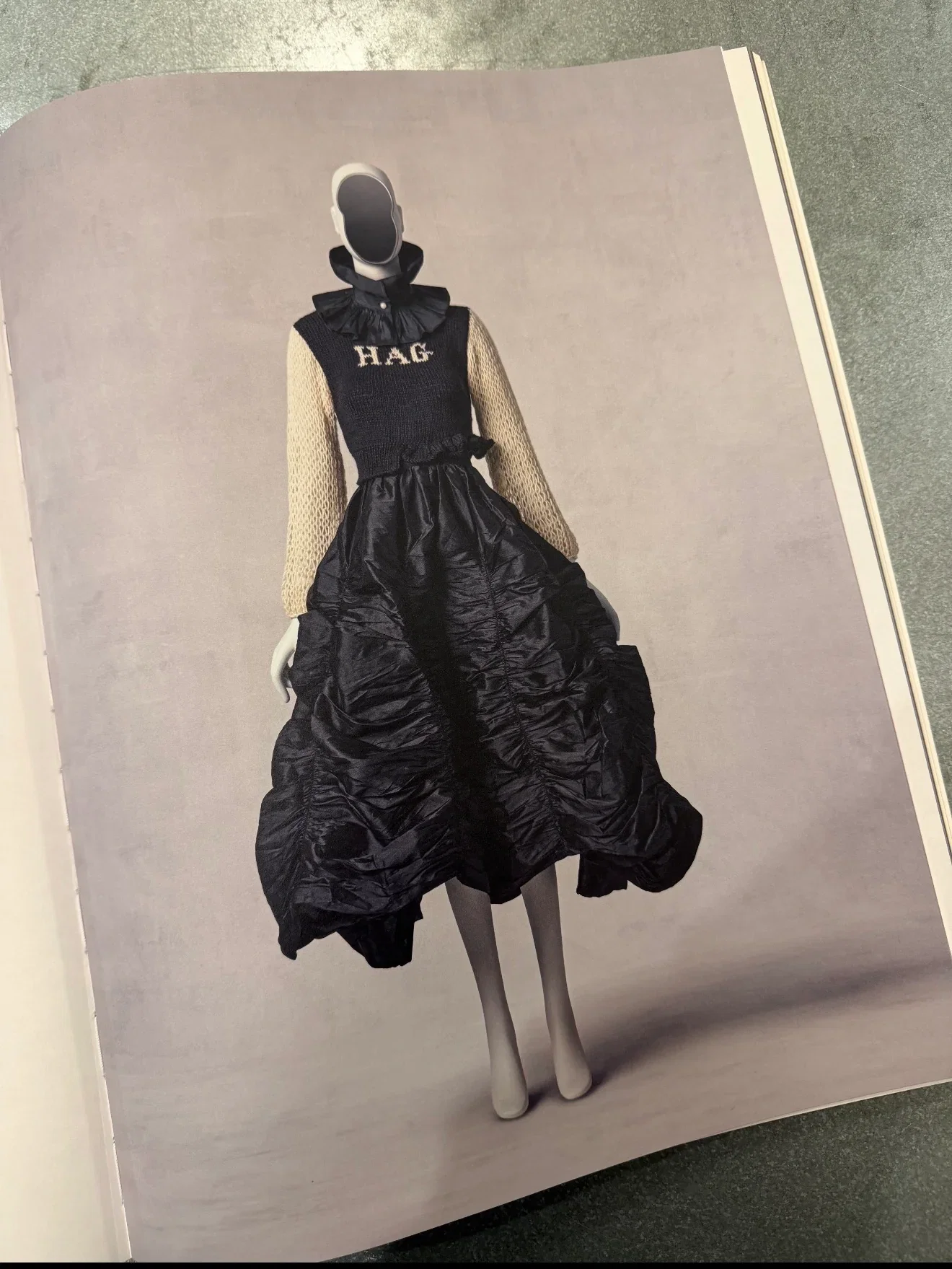 Image of Anja Skirt in Black Taffeta