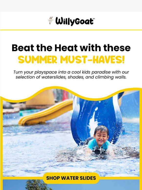 Beat the Heat with Water Slides and Playground Shades