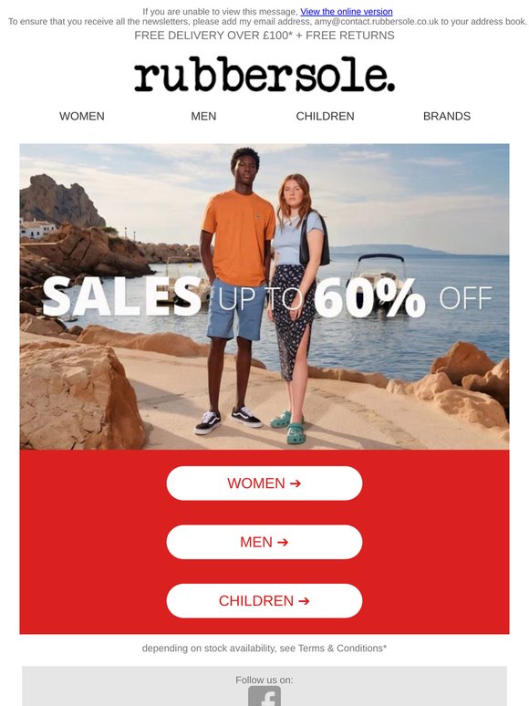 🔔 The sales are here: up to -60% on 30,000 items with free delivery!