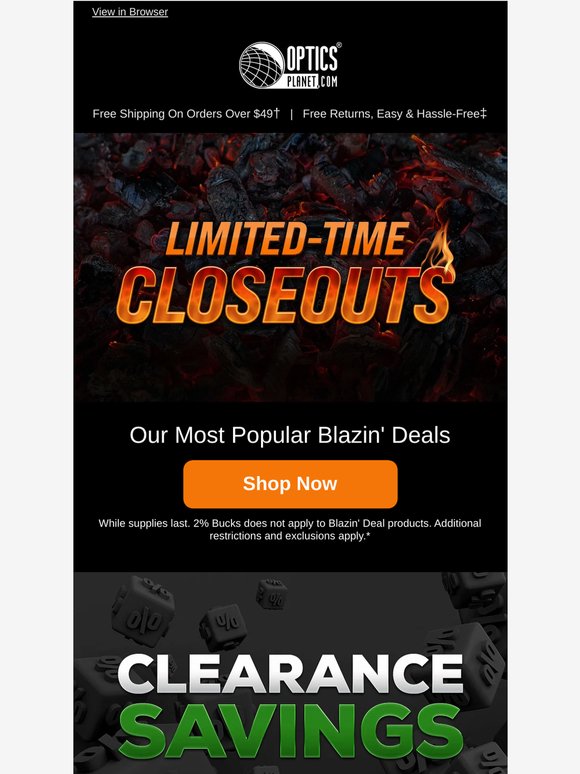 Limited-Time Closeouts 🔥