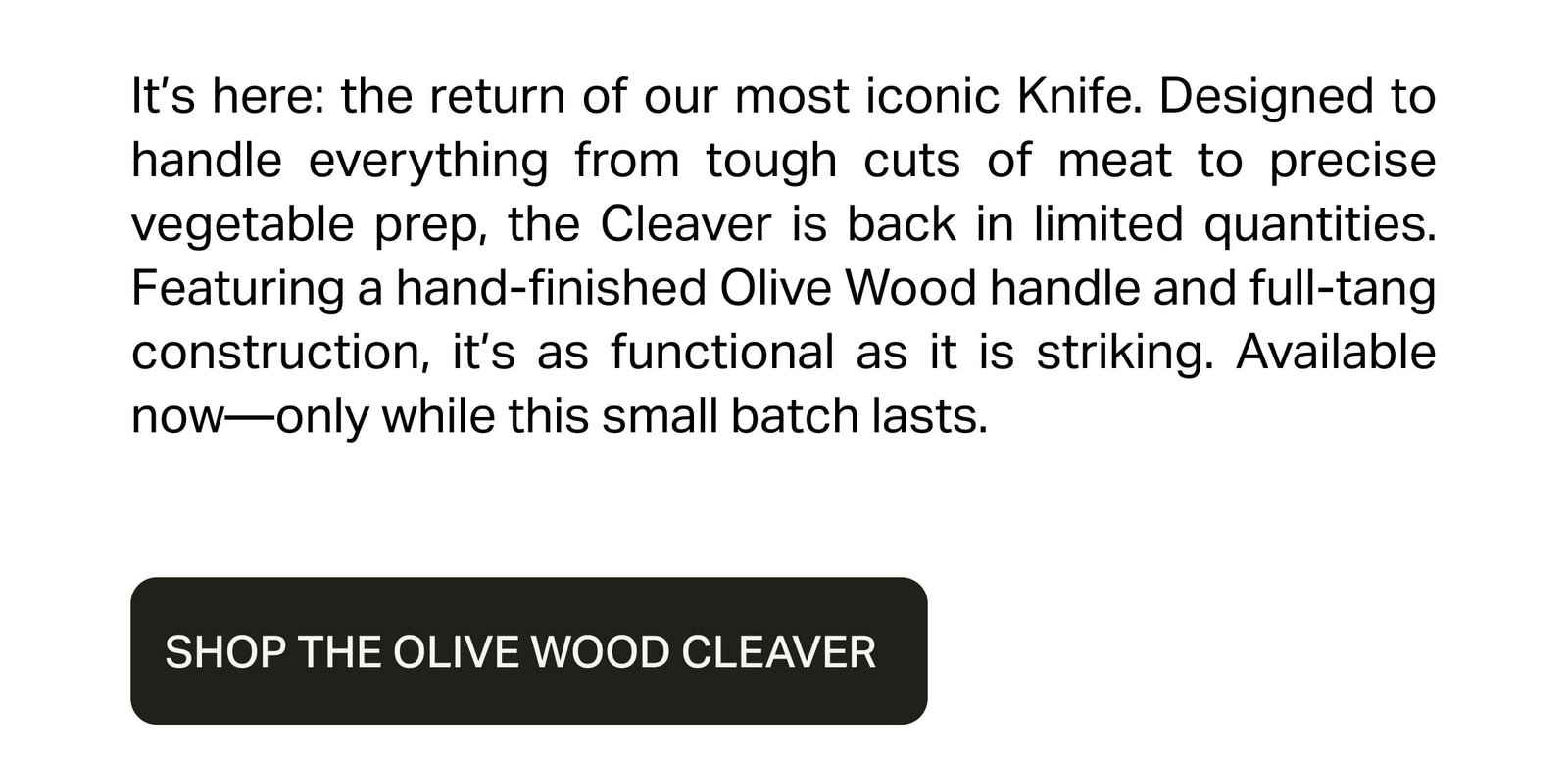 Shop The Oliver Wood Cleaver