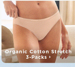 Organic Cotton Stretch 3-Packs
