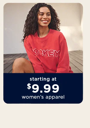 starting at $9.99 women's apparel